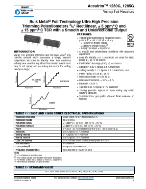 Y005910R000K0L Datasheet PDF Vishay Semiconductors