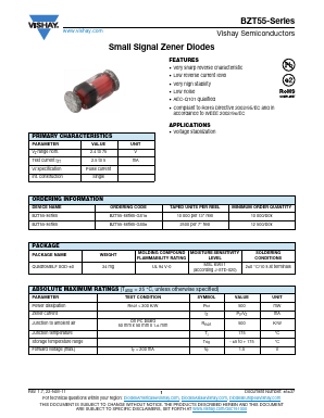 BZT55B2V4-GS08 Datasheet PDF Vishay Semiconductors