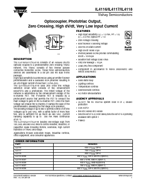 IL4116-X006_08 Datasheet PDF Vishay Semiconductors