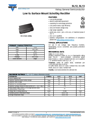 SL13-E3/5AT Datasheet PDF Vishay Semiconductors