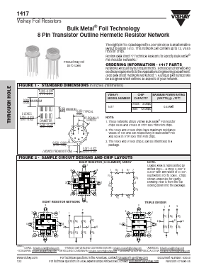 1417 Datasheet PDF Vishay Semiconductors