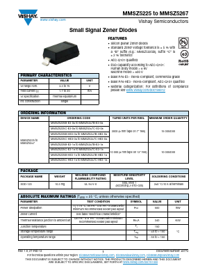 MMSZ5260B-HE3-18 Datasheet PDF Vishay Semiconductors