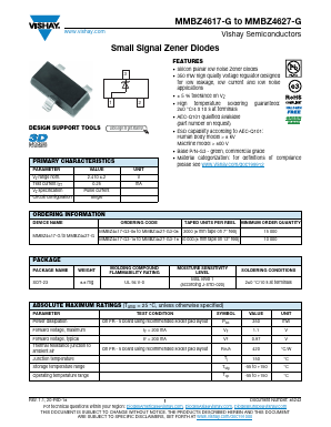 MMBZ4619-G3-18 Datasheet PDF Vishay Semiconductors