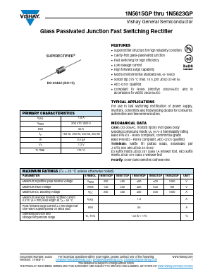 1N5619GPHE3/73 Datasheet PDF Vishay Semiconductors