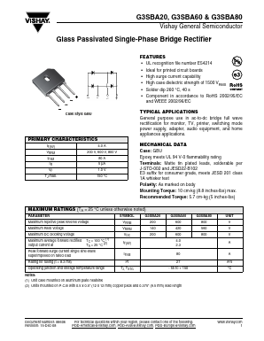 G3SBA80-E3/51 Datasheet PDF Vishay Semiconductors
