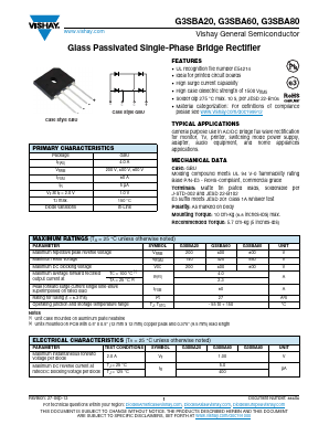 G3SBA20 Datasheet PDF Vishay Semiconductors