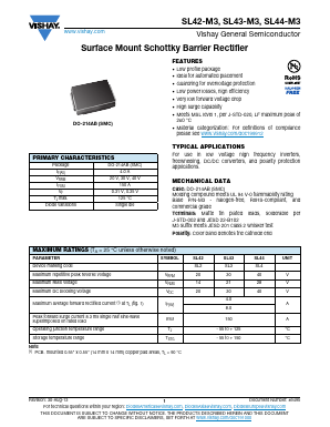 SL44-M3 Datasheet PDF Vishay Semiconductors