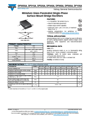 DF005SA-E3 Datasheet PDF Vishay Semiconductors