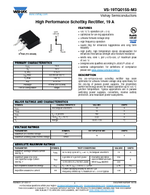 19TQ015S-M3 Datasheet PDF Vishay Semiconductors