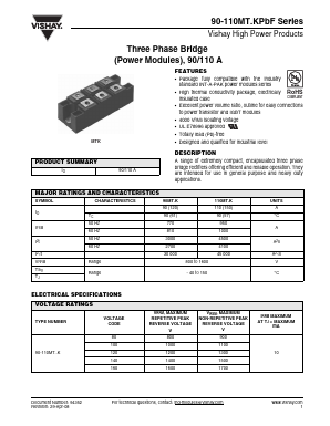 90MT100KPBF Datasheet PDF Vishay Semiconductors