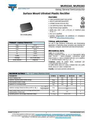MURS340 Datasheet PDF Vishay Semiconductors