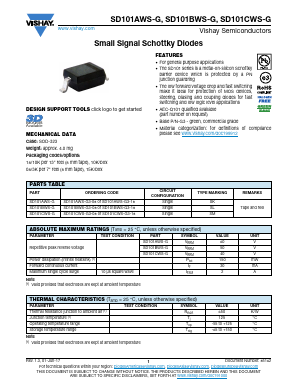 SD101BWS-G3-08 Datasheet PDF Vishay Semiconductors