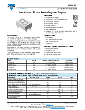 TDSL5160 Datasheet PDF Vishay Semiconductors