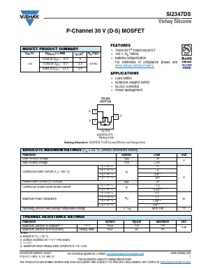 SI2347DS-T1-GE3 Datasheet PDF Vishay Semiconductors
