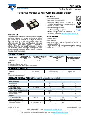 VCNT2020 Datasheet PDF Vishay Semiconductors