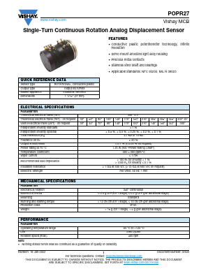 POPR27 Datasheet PDF Vishay Semiconductors