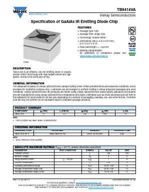 TB9414VA-SF-F Datasheet PDF Vishay Semiconductors