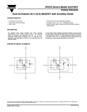 SI4376DY Datasheet PDF Vishay Semiconductors