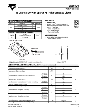 SI5858DU Datasheet PDF Vishay Semiconductors