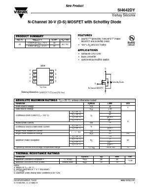 SI4642DY-T1-E3 Datasheet PDF Vishay Semiconductors