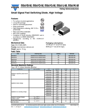 RS07G-M Datasheet PDF Vishay Semiconductors
