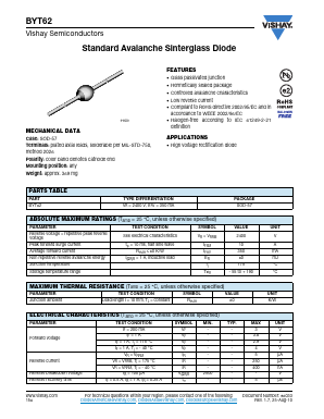 BYT62 Datasheet PDF Vishay Semiconductors