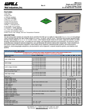 MM12S3.3-5500 Datasheet PDF Wall Industries,Inc.