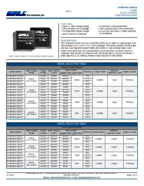 DCMFW02-05D15 Datasheet PDF Wall Industries,Inc.