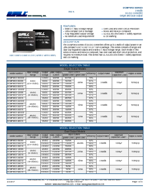 DCMFW03-48S12 Datasheet PDF Wall Industries,Inc.