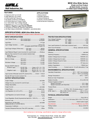 MDW48S5-4000 Datasheet PDF Wall Industries,Inc.