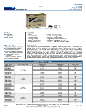LANK505W3 Datasheet PDF Wall Industries,Inc.