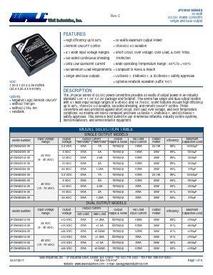 JFCW24S05-30 Datasheet PDF Wall Industries,Inc.