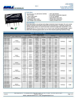 LANE1533ND Datasheet PDF Wall Industries,Inc.