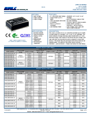 LANC24D05W-LN Datasheet PDF Wall Industries,Inc.