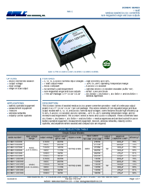 DCHBA1-24S72H6 Datasheet PDF Wall Industries,Inc.