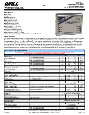 MMW Datasheet PDF Wall Industries,Inc.