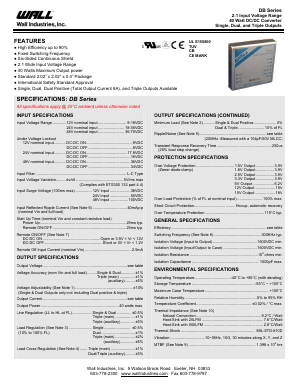 DB12S15-12 Datasheet PDF Wall Industries,Inc.