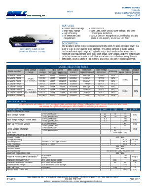 DCMQ75-110S15 Datasheet PDF Wall Industries,Inc.