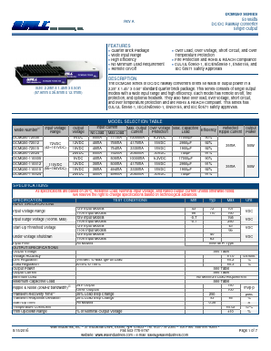 DCMQ50-72S15 Datasheet PDF Wall Industries,Inc.