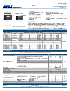 DCPSR2-24S9 Datasheet PDF Wall Industries,Inc.