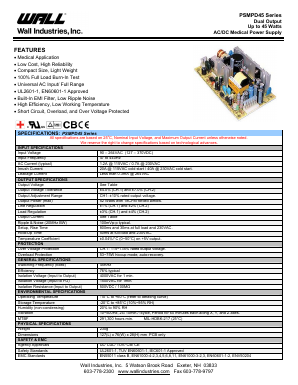 PSMPD45 Datasheet PDF Wall Industries,Inc.