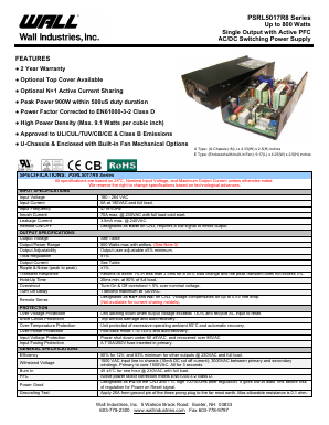PSRL5017RX8-36I Datasheet PDF Wall Industries,Inc.