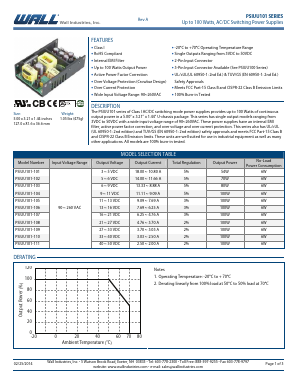 PSIUU101-102 Datasheet PDF Wall Industries,Inc.
