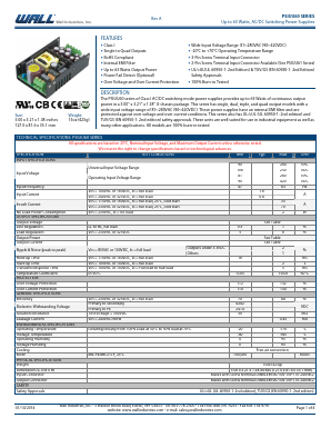 PSIUU60-305-1 Datasheet PDF Wall Industries,Inc.