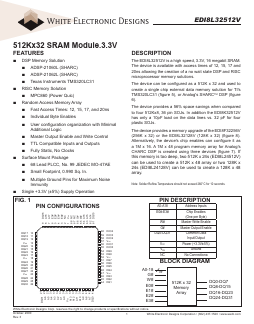 EDI8L32512V12AC Datasheet PDF White Electronic Designs Corporation