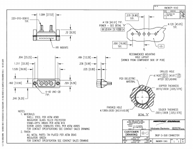 RM3W3P-1043 Datasheet PDF Winchester Electronics Corporation