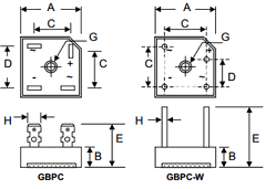 GBPC15 Datasheet PDF Won-Top Electronics