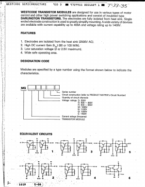 MG50G2XXX Datasheet PDF Westcode -> Ixys
