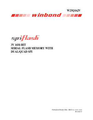 W25Q16JVUUJQ Datasheet PDF Winbond