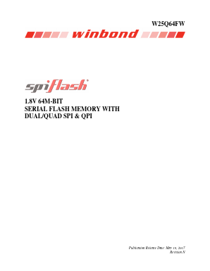 W25Q64FWXGIG Datasheet PDF Winbond